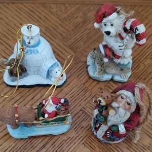 Alaska Christmas Tree Ornaments Set of 4